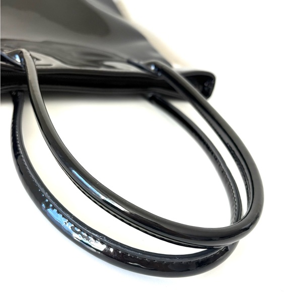 UNIQLO x Ines de la Fressange Glossy Black Tote Bag - Picture 8 of 14